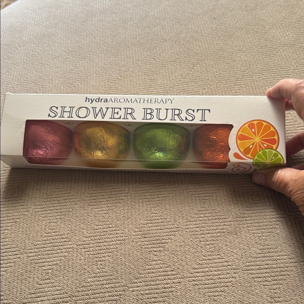 Shower Burst Bath Fizzies - Pink, Gold, Green, Orange